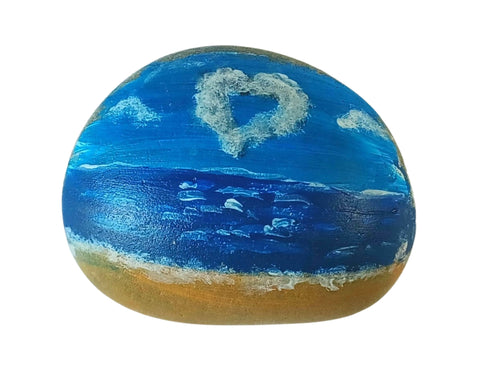 beach love rock art painting kit & video lesson