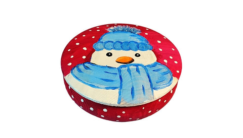 The Chilly Snowman Tabletop Trinket Box Art Painting Kit 