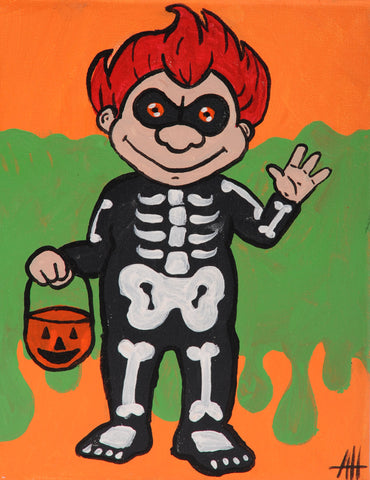 halloween hal acrylic painting kit & video lesson