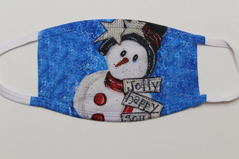 jolly snowman - face mask