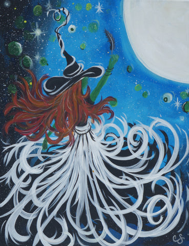 rhiannon's mystical flight acrylic painting kit & video lesson